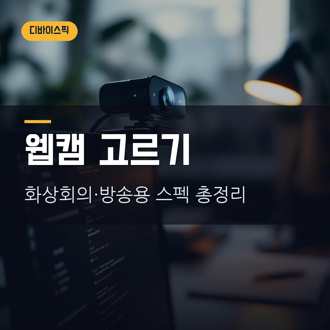 웹캠 고르는 법 2026 — 화상회의·유튜브용, 해상도·프레임·오토포커스·화각·조명까지 직접 비교했습니다