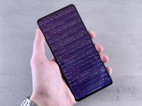 smartphone privacy settings screen concept, abstract UI, lock icon, no readable brand text