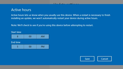 Windows 활성 시간 설정 화면